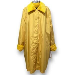 TERRY LEWIS Yellow 3-in-1 Convertible Coat / Jacket Size 1X  NEW WITH TAGS
